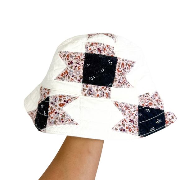 Madewell Accessories - Madewell Patchwork Quilt Floral Bucket Hat Womens White Pink - M/L